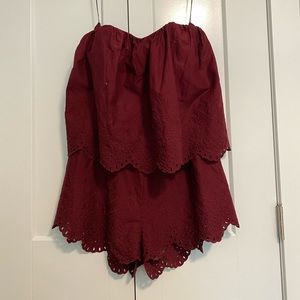 H&M cotton embroidered Romper